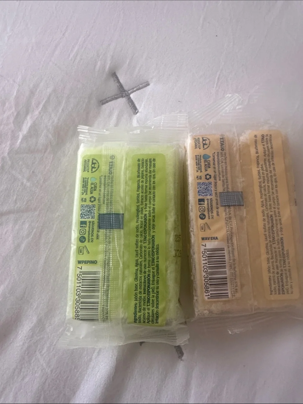 Pepin Esponjabón Peach & Lime Soap Sponge Duo
